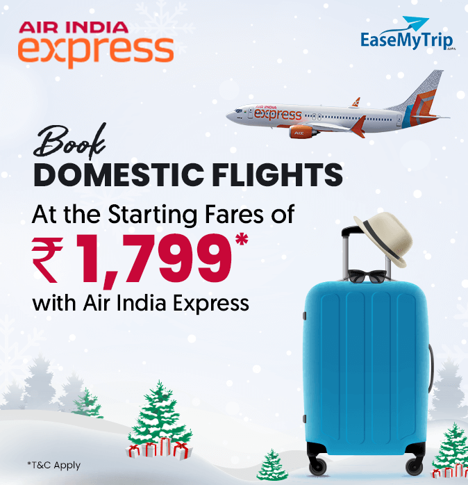 Air India Express Offer, Enjoy Domestic Flights at the Starting fare of INR 1799*