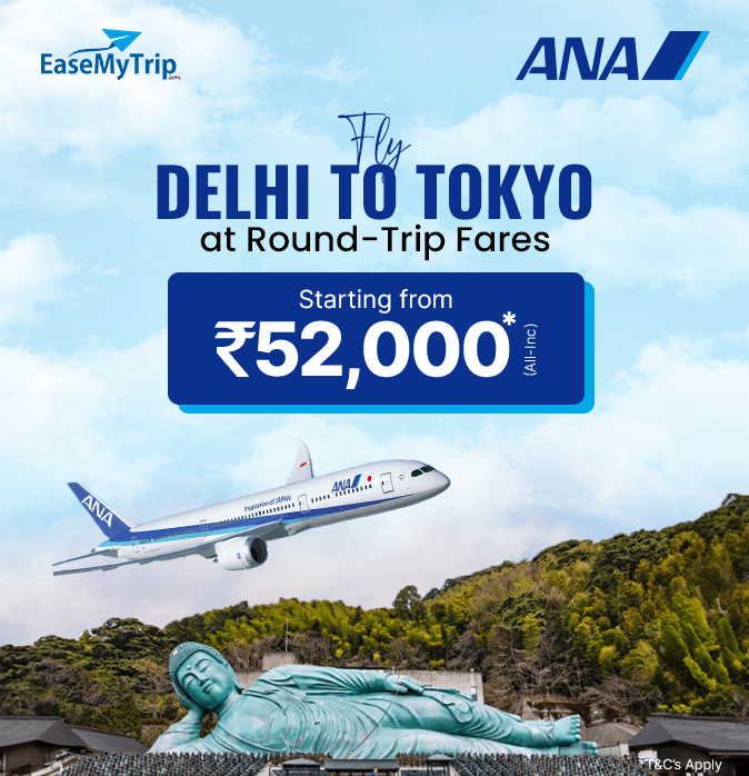 All Nippon Airways Offer, Fly Delhi to Tokyo (RoundTrip) at Fares