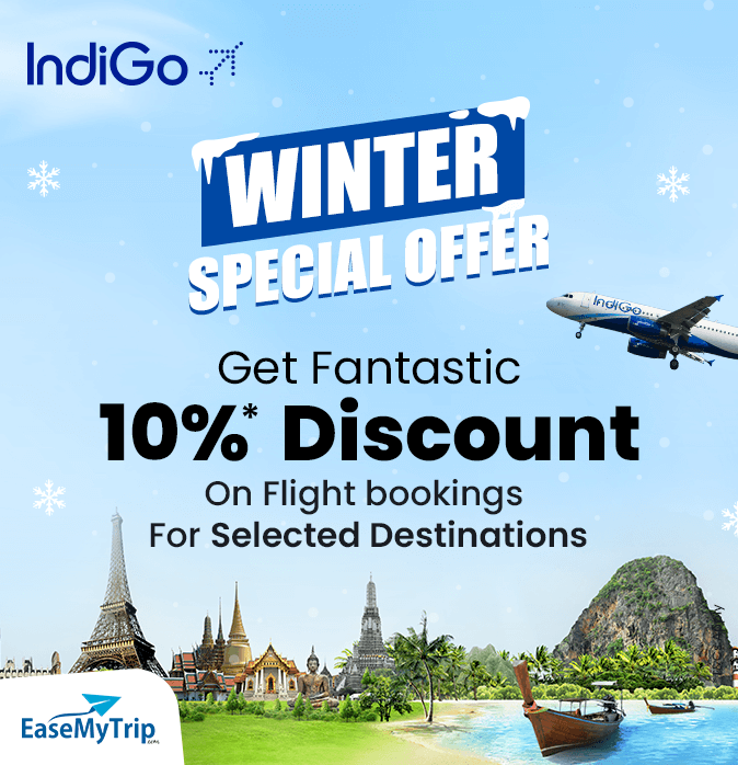 IndiGo Airlines Offer, Get 10 Discount on Flight Bookings