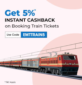 train cashback Offer