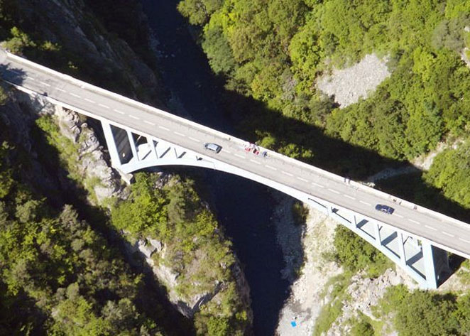 597 Feet High Artuby Bridge, France