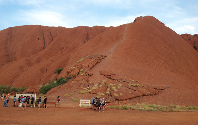 Climb Over the Majestic Ayers Rock
