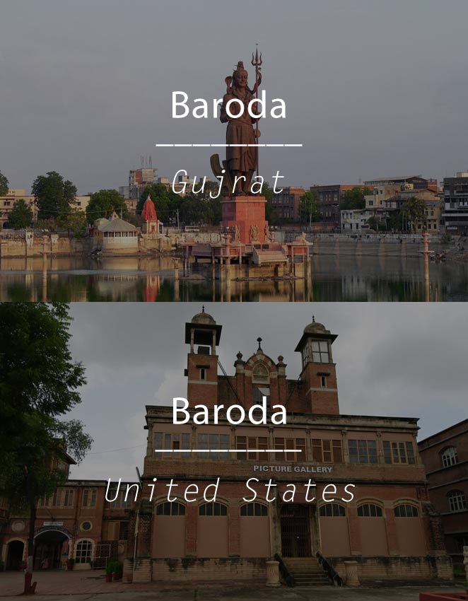 “Baroda” in Gujarat and United States