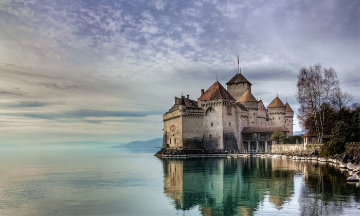 Chateau De Chillon, Lake Geneva, Switzerland
