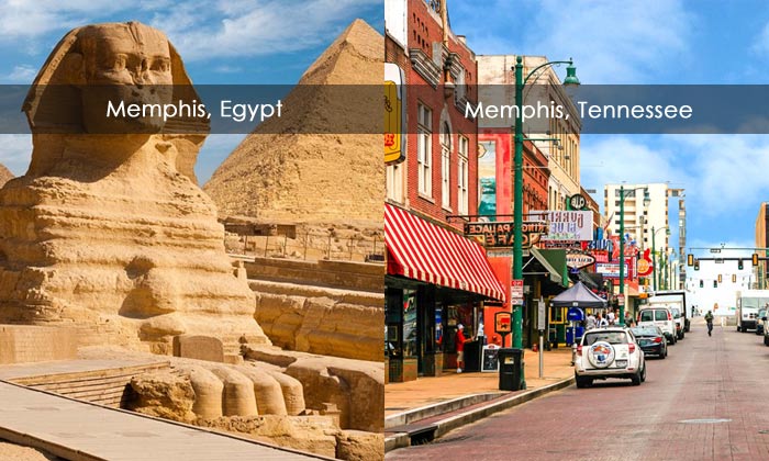 Memphis, Egypt vs. Memphis, Tennessee