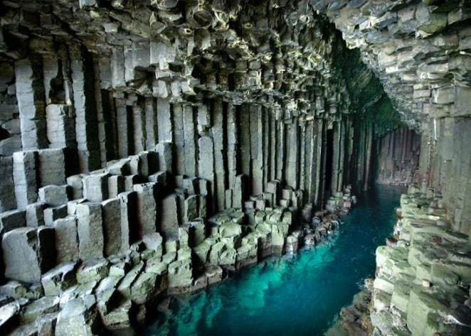 Fingal's Cave in Staffa in Scotland