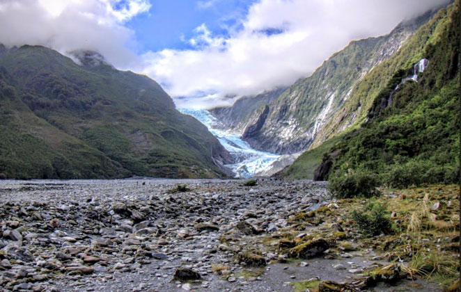 Franz Josef Glacier in South Island in New Zealand