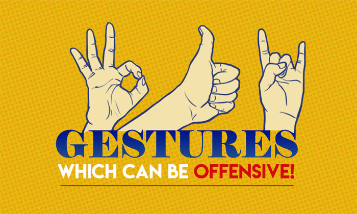 gestures to avoid 