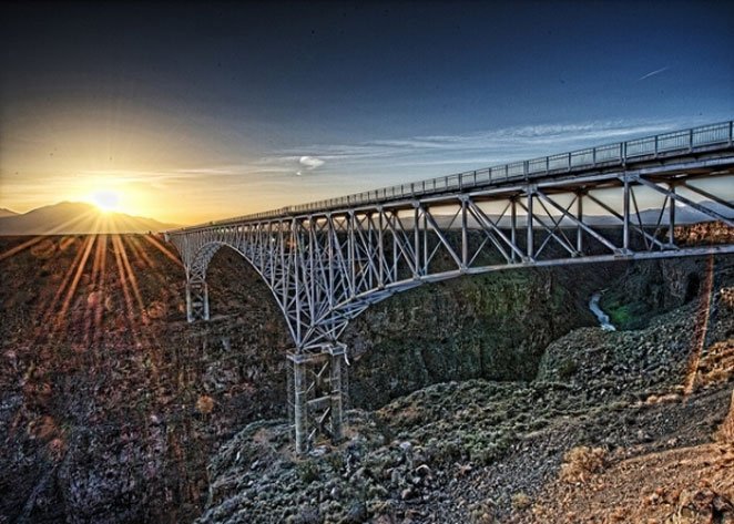 680 Feet High Rio Grande Bridge, New Mexico
