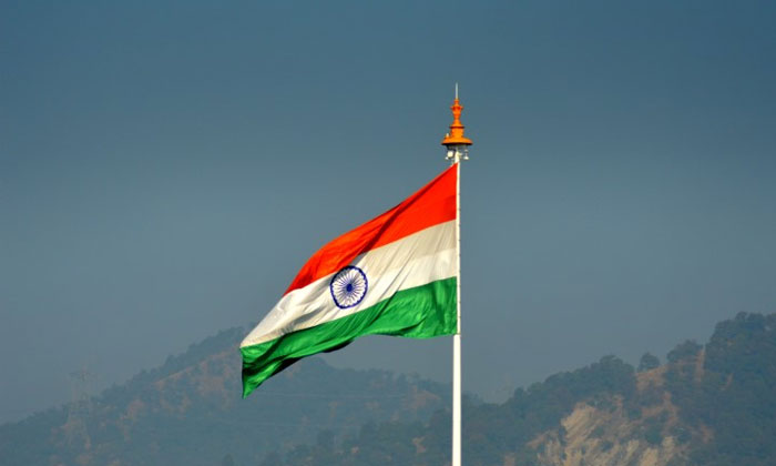 Indian Flag and Places in India