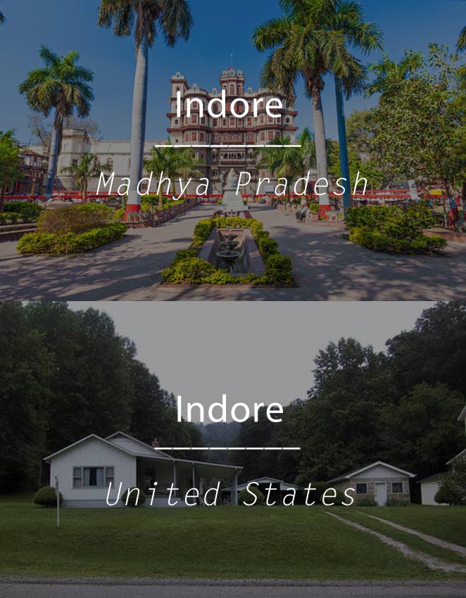 “Indore” in Madhya Pradesh and United States