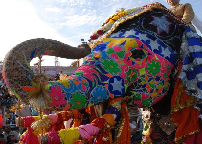 Jaipur – Holi with Royal Elephants
