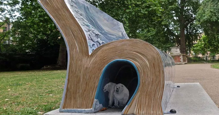 The Lion, the Witch and the Wardrobe Book Bench, England-2