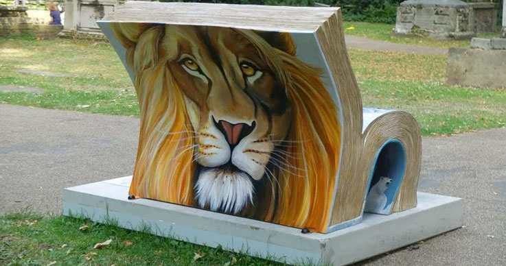 The Lion, the Witch and the Wardrobe Book Bench, England