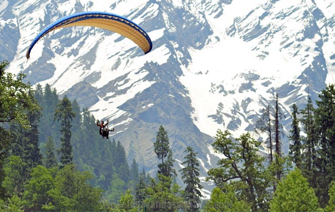 Go for Paragliding in Solang Valley