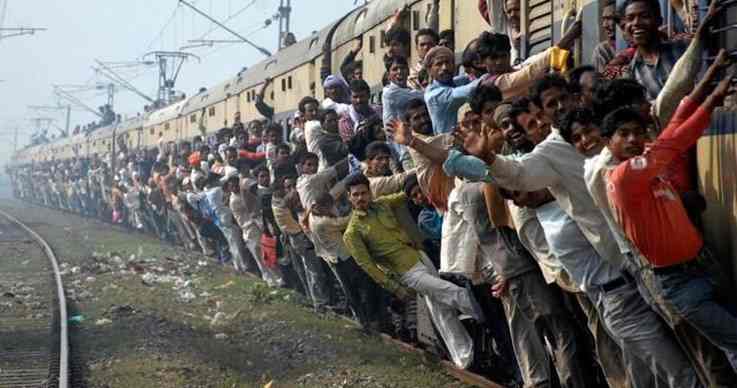 Indian railways transport almost 2.5 crore passengers daily0