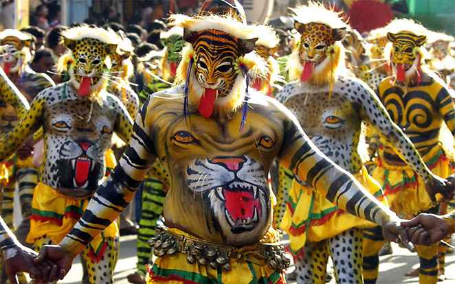 Puli Kali in Kerala