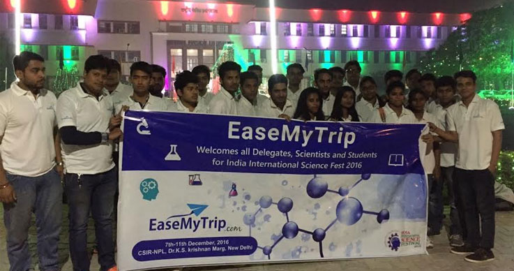 EaseMyTrip Organized Stay of the Team for India International Science Festival–2016-1