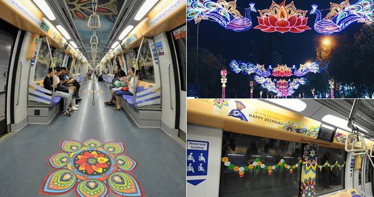 Just launched Diwali Themed Train in Singapore