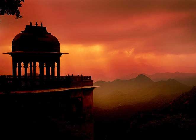 Sunset at Monsoon Palace, Udaipur