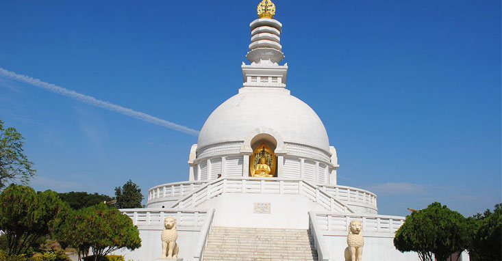 Vishwa Shanti Stupa, Rajgir