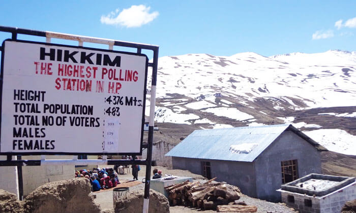 World’s Highest Polling Station